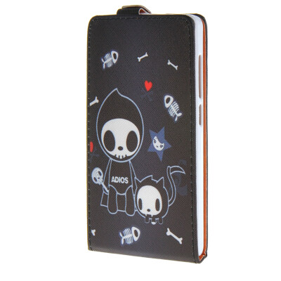 

MOONCASE Pattern Style PU Leather Pouch Bottom Flip Case Cover for Huawei Ascend P7 Mini /a04