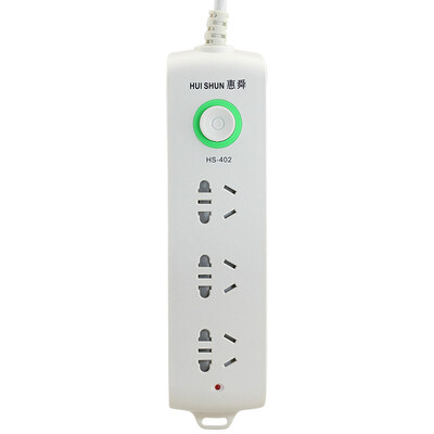 

Huishun HSISHUN HS-402 three 18 m total control switch copper core integrated anti-shock with child protection door socket plug wiring board