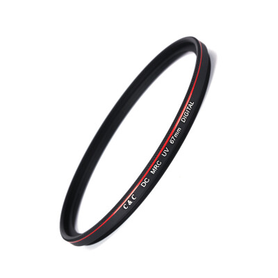 

C & C DC MRC UV 67mm ultra-thin double-sided multi-layer waterproof coating personalized red circle UV filter without vignette SLR camera protection mirror