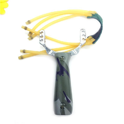 

Outdoor Slingshot White Beech Wooden Powerful Hunting Slingshots Sling Shot Camouflage Sports Wrist Catapult Launcher with Rubber