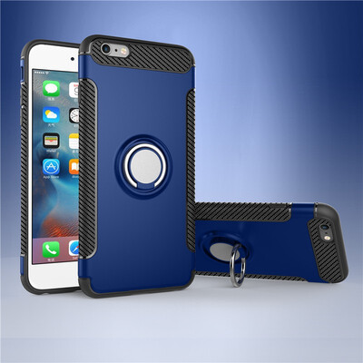 

Fecoprior Back Cover For iPhone SE 5S 5 iPhone5S Case Car Holder Stand Hard PC Silicon Ring Suction Bracket Celulars