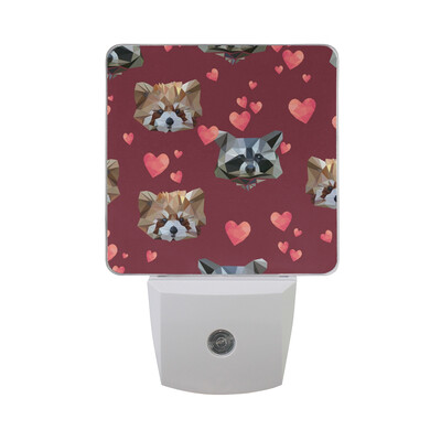 

ALAZA LED Night Light With Smart Dusk To Dawn SensorHand Drawn Panda With Candy Plug In Night Light