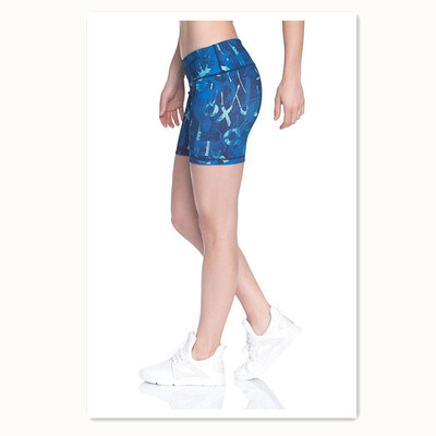

Heart-shaped womens dolphin shorts with silkscreen print