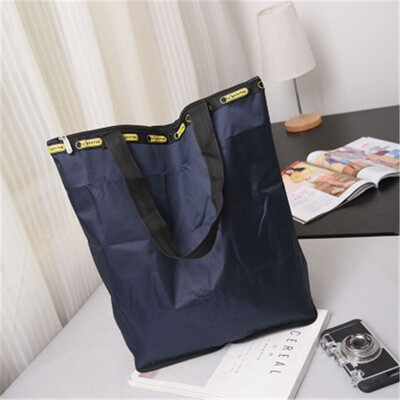 

ZHANAO new womens bag canvas shoulder bag Europe&large capacity shopping bag folding shoulder bag