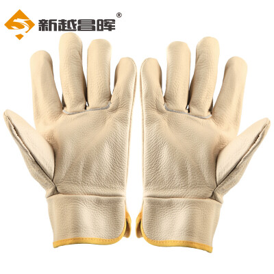 

Xinyue Changhui labor insurance gloves welding gloves welding welder gloves leather insulation wear high temperature thickening gloves 2 B11444