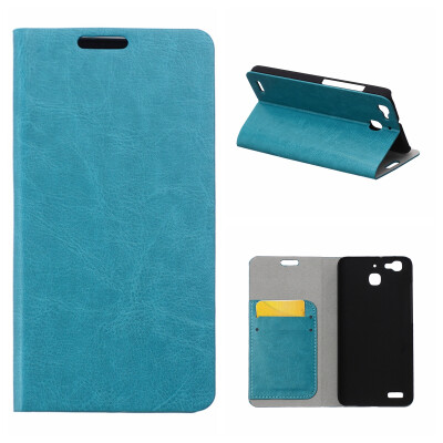 

MOONCASE Crystal Texture Holster PU Leather Flip Card Slot Bracket Back Case Cover for Huawei Enjoy 5S