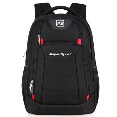 

Jingdong supermarket] Aspen (AspenSport) shoulder bag men and women casual backpack student bag laptop bag 15.6 inch AS-B22 black and red