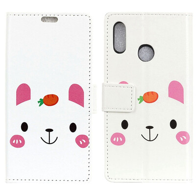 

MOONCASE Alcatel 5v painted leather case - radish rabbit