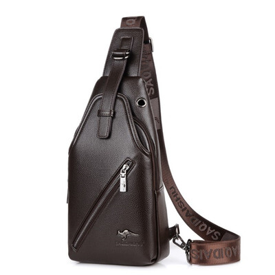 

Chest bag mens single shoulder slant sports satchel youth leather bag mens bag
