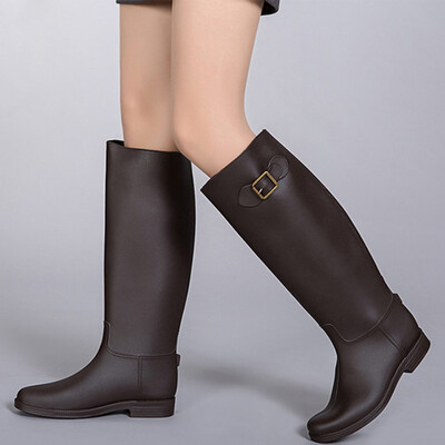

Rain boots women knee high womens rubber boots shoes woman