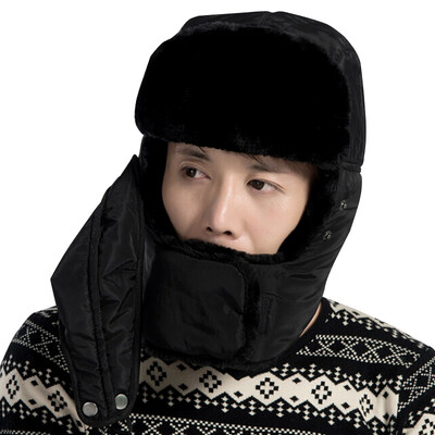 

Suzi hat male ladies winter Lei Feng hat winter northeast outdoor cold riding bike cap ski cap wind winter hat with neck protection gray