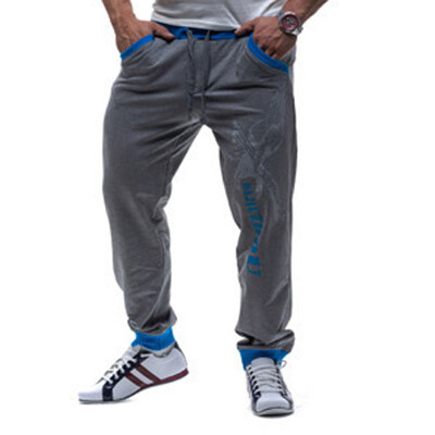 

CT&HF Men Handsome Letter Printed Pants Men Leisure Comfortable Thicken Cotton Trousers Personality Fashion Sports Pants