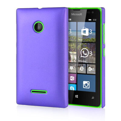 

MOONCASE Hard Rubberized Rubber Coating Devise Back Case Cover for Nokia Lumia 532 Pueple