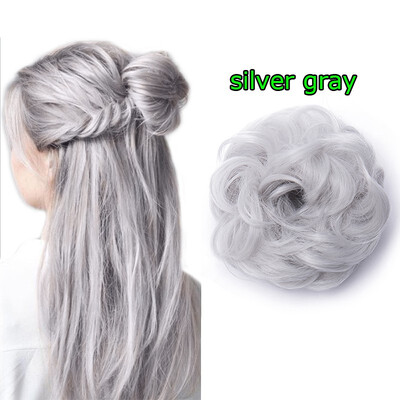 

Curly Wave Thickening Hair Bun Heat Resistant Short Ponytail Holder Hair Extension Cabello Extensión Peluca Cheveux Extension