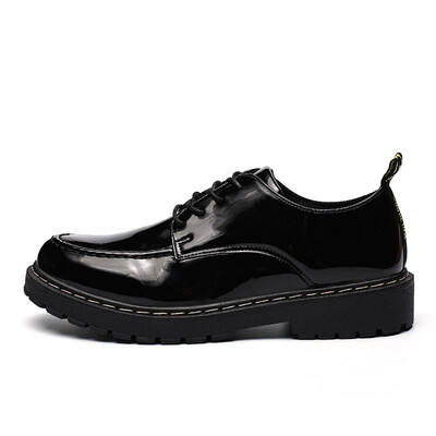 

2018 new British fan business shoes professional dress casual shoes mature steady mens office flat shoes