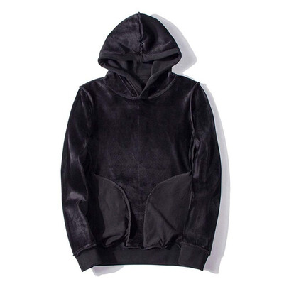 

Winter plus velvet pullover sweater hoodie casual couple sports mens shirt personality tide card