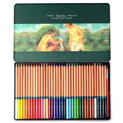 

Marco 3120-48TN Renoir series water-soluble 48 color pencil / color pen / color lead iron box