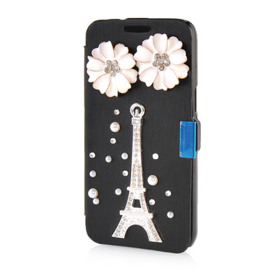 

MOONCASE Luxury Flower Crystal Leather Side Flip Wallet Pouch ЧЕХОЛ ДЛЯ Samsung Galaxy Express 2 G3815