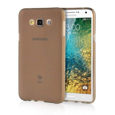 

MOONCASE Transparent Soft Flexible Silicone Gel TPU Skin Shell Back ЧЕХОЛ ДЛЯ Samsung Galaxy E7 Grey