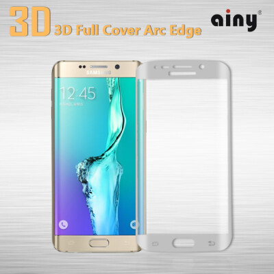 

Explosion-proof Ainy silkscreen printing tempered glass screen protector with PMMA board for Samsung S6 Edge plus black/white/silver/red/blue/green rose gold 0.2mm