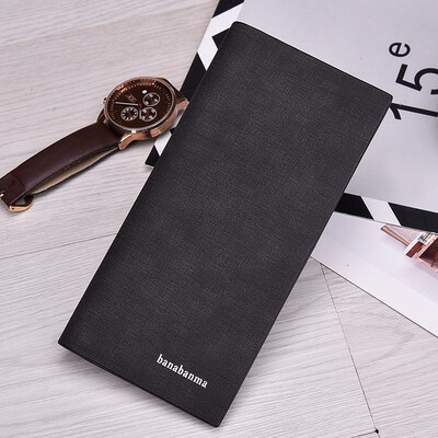 

Thin wallet Walkman long fashion youth multi Card Wallet Chinese character simple folding soft leather clip