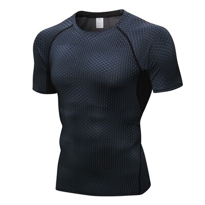 

Quick Drying Fitness Tight Gym Sports Suit Costume Vest Soccer Jerseys Rashgard Man Short T-Shirts