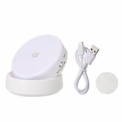 

6 LED Night Light Lamp with Sensitive PIR Motion Sensor USB Charging Port Always Bright Auto Off 3 Modes 360 Degree Rotatable Ma