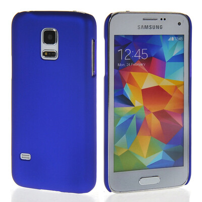 

MOONCASE Hard Rubberized Rubber Coating Devise Back чехол для Samsung Galaxy S5 Mini Dark blue