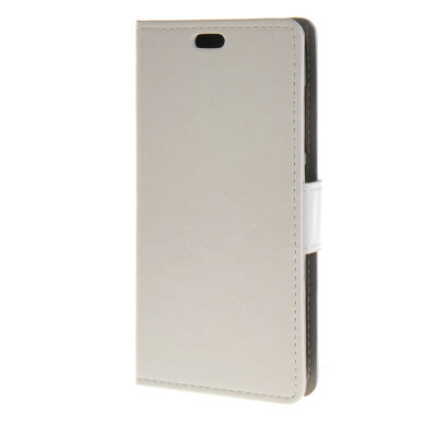 

MOONCASE Гладкая кожа PU кожаный чехол бумажник флип карты отойти чехол для Huawei Ascend Y520 Белый