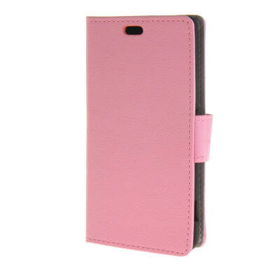 

MOONCASE Simple Leather Flip Wallet Case Card Slot Stand Back Cover for Sony Xperia Z4 Compact ( Mini ) Pink