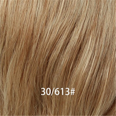 

BLONDE UNICORN 8 Inch Short Hair Wig End Curls Fluffy Multi-Layered Wig with Side Fringe Human HairSynthetic Blend Wigs