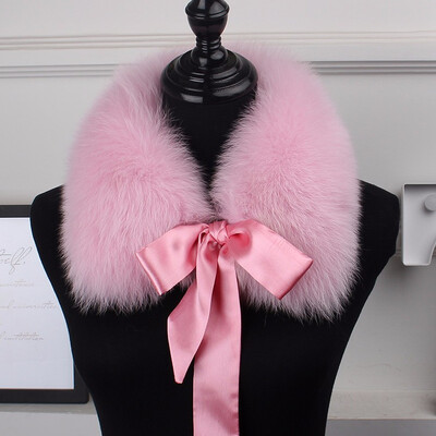

2018 the new hot selling fox fur collar the natural fox fur collar the real fur collar child the winter fur scarf ribbon