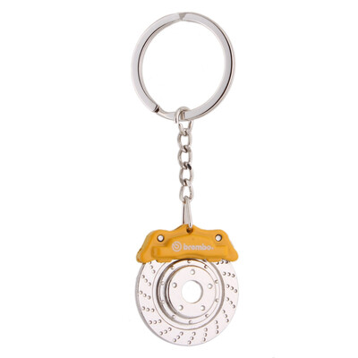 

MyMei Car Model Keychain Key Chain Ring Keyring Keyfob Key Holder Yellow Brake Disc
