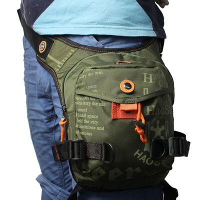 

Men Waterproof Nylon Drop Leg Bag Tactical Outdoor Motorcycle Travel Fishing Waist Fanny Pack Thigh Belt Bum Pouch