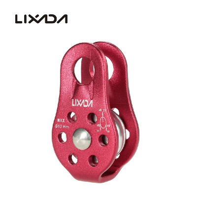 

Rope Pulley Block Lixada 30kN Cable Trolley Pulley with Ball Bearing Rock Climbing Caving Aloft Work Rescue Climbing Pulley S5L7X