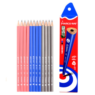 

Marco (Marco) 9002-2H-12CB writing pencil colorful triangular pencil (2H) 12 boxed