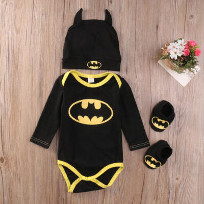 

Infant Baby Kids Boys Batman Superhero Bodysuit Romper Overall Playsuit Outfits