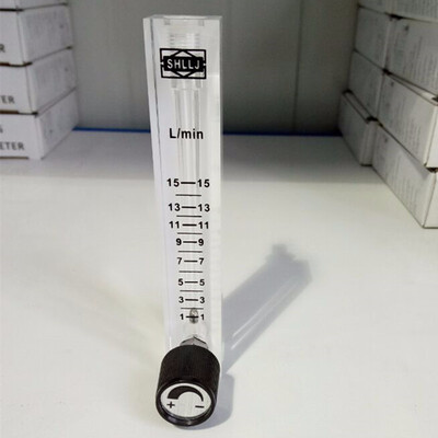 

LZQ-7 1-15LPM air flow meter gas flow meter Indicator with control valve for Oxygen conectrator flow adjustable Height 12cm