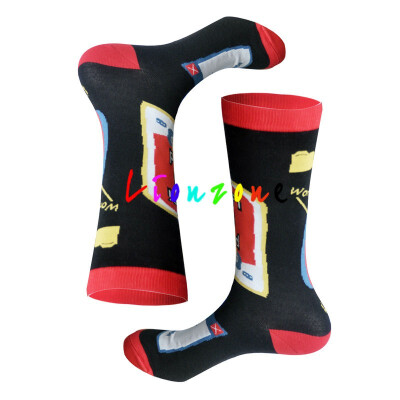 

LIONZONE Women Happy Socks Unisex Colored Cats Robots Stationery Brand Designer Cotton Warm Casual Socks Funny Gift For Lovers