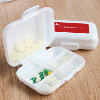 

portable small pill box eight grid drug storage box sub-box sealed septum