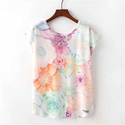 

Summer Women T Shirt lovely Harajuku Kawaii Cute Style Letter Print T-shirt