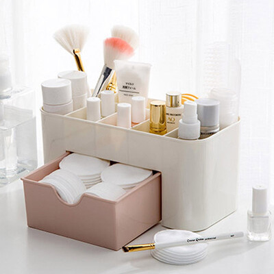 

Green plastic storage box desktop drawer storage box bathroom cosmetics wash debris storage box pink