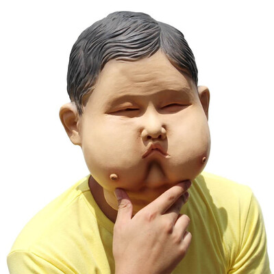 

Halloween Latex Mask Christmas Ball Funny Funny Fat Party Supplies