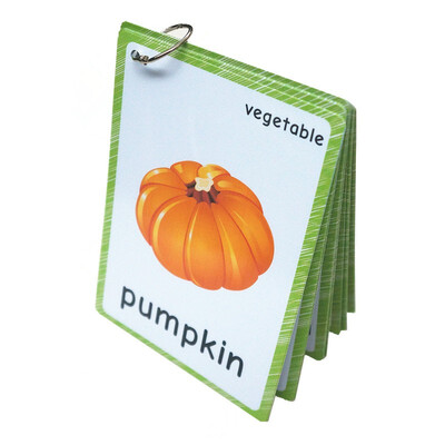 

20 Pieces-vegetables Flash Cards-English word learning card&pocket size flash card for Preschool children-English Vocabulary Cards
