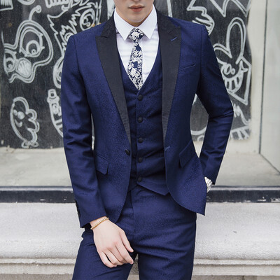 

Autumn mens groom suit suit three piece dress