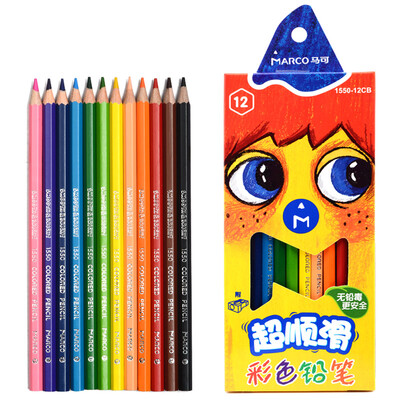 

Marco 1550-36CB 36 color smooth core color pencil color pen color lead paper box
