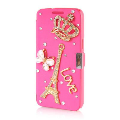 

MOONCASE Luxury Flower Crystal Leather Side Flip Wallet Pouch ЧЕХОЛ ДЛЯ Samsung Galaxy Express 2 G3815