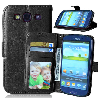 

MOONCASE чехол для Samsung Galaxy S3/S3 Mini / S4/S4 Mini /S6 /S6 edge/ S6 edge Plus Фолио Флип Слот кожаный бумажник карты и складная подставка Feature крышки мешка