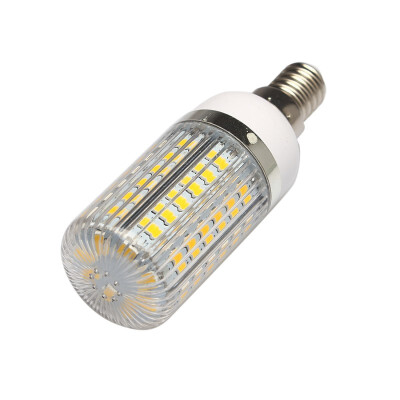 

NicerDicer E14 7W 56 SMD 5630 Warm White LED Corn Lamp Bulb Stripe Cover 100-120V 600-630LM