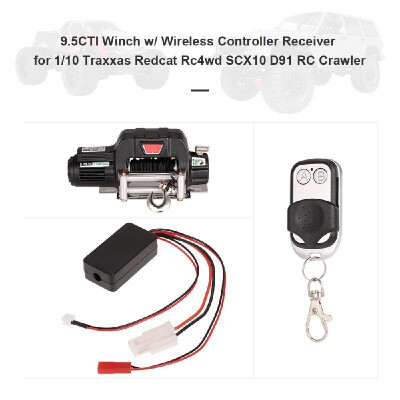 

95CTI Winch W Wireless Remote Controller Receiver for 110 Traxxas Hsp Redcat Rc4wd Tamiya Axial SCX10 D91 Hpi RC Crawler